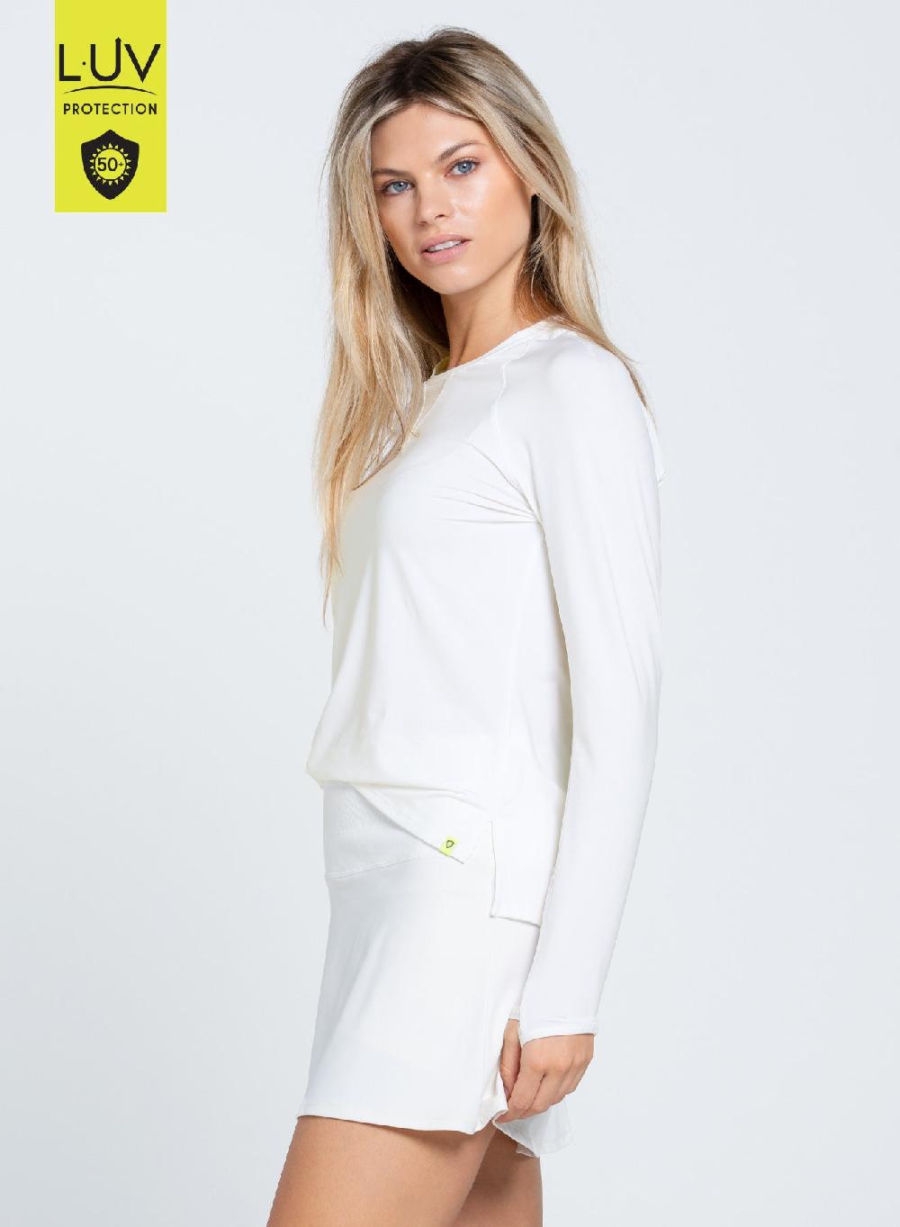 Lucky In Love High Low Breezy Long Sleeve