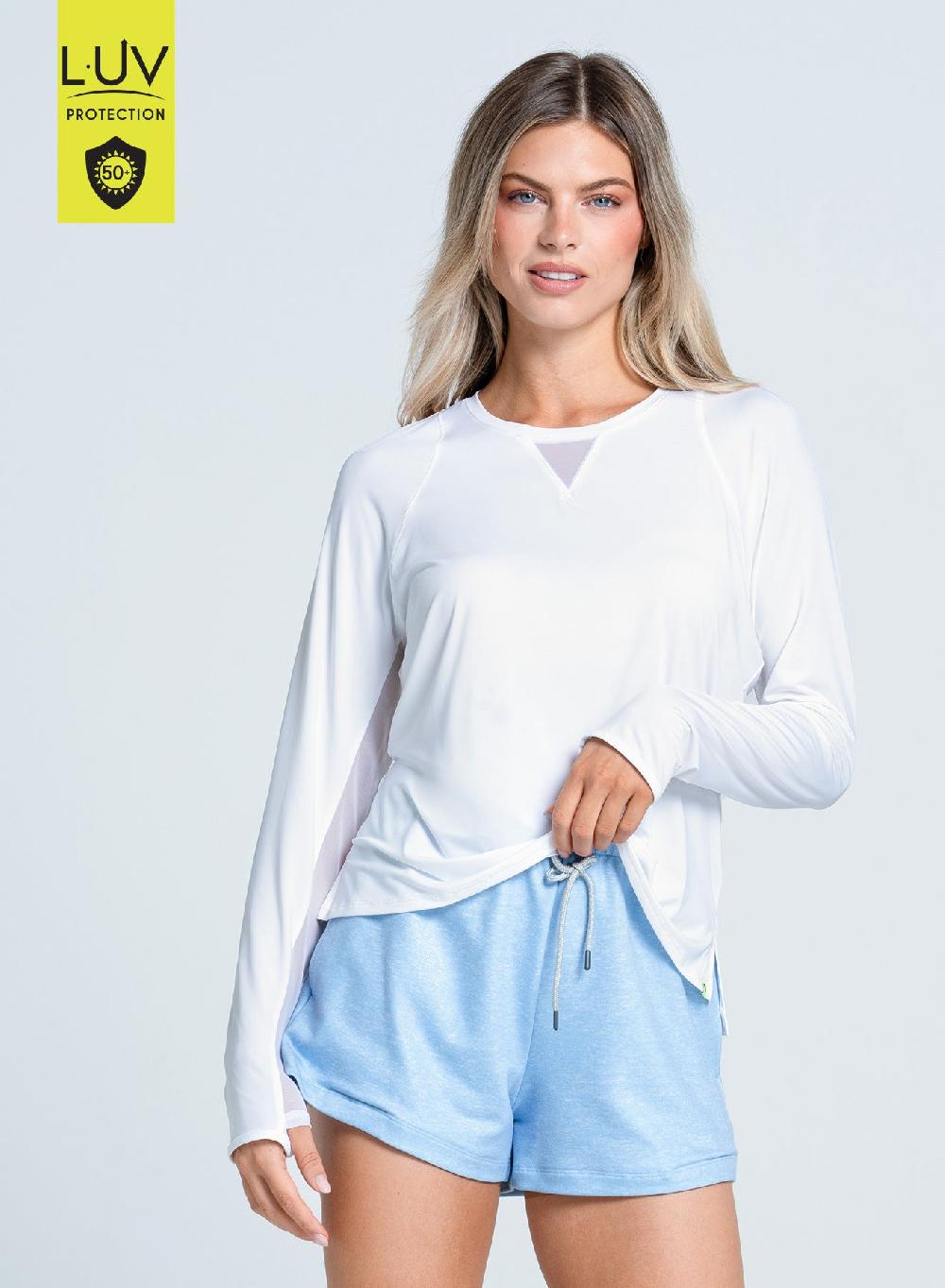 Lucky In Love High Low Breezy Long Sleeve