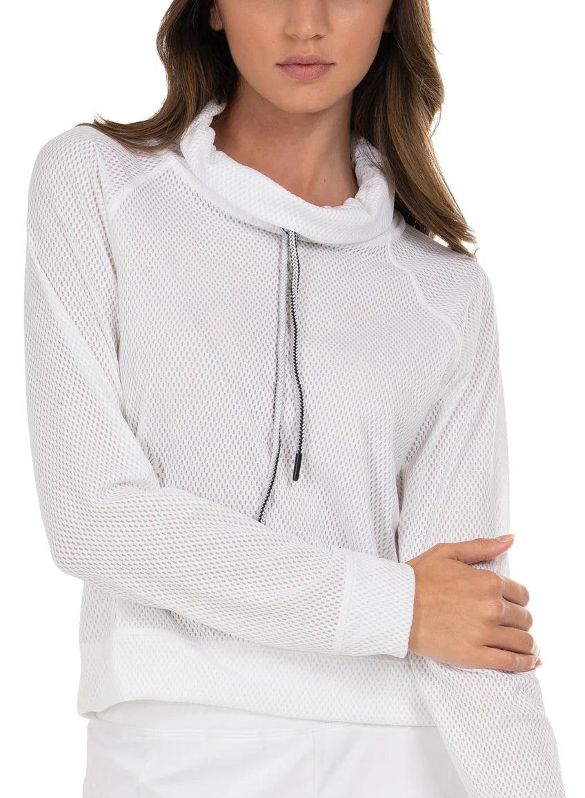 lucky in love High Neck Pullover Long Sleeve