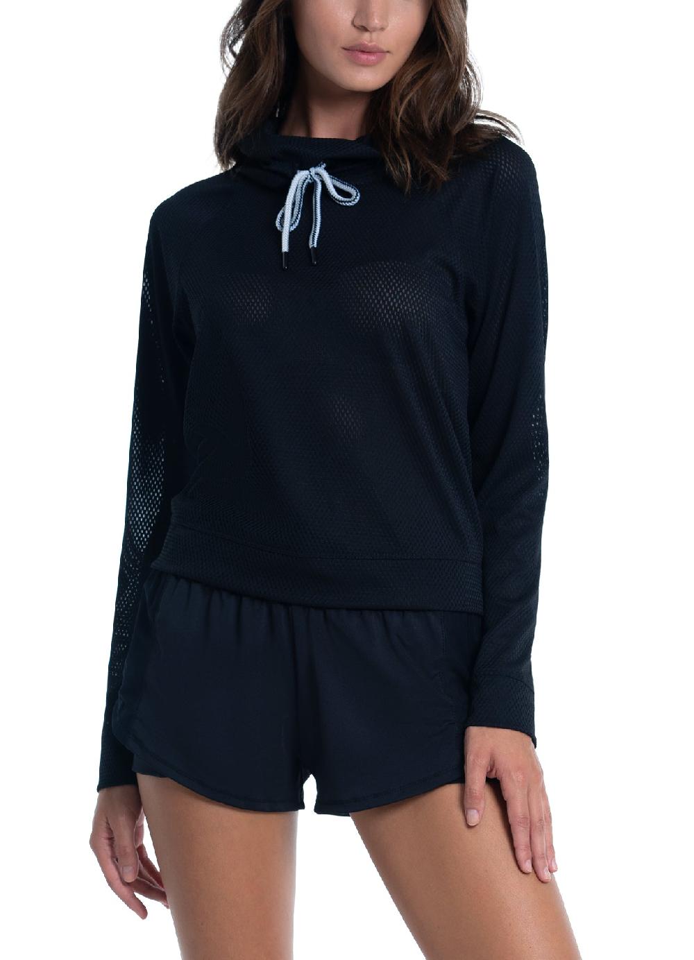 lucky in love High Neck Pullover Long Sleeve