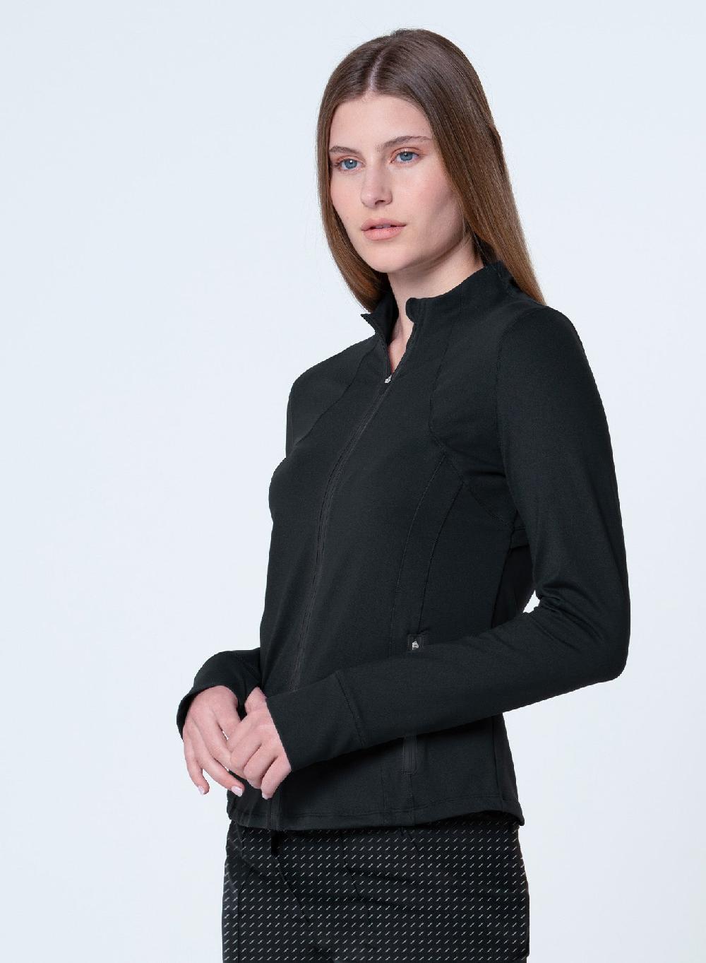 Lucky In Love High Neck Zip Jacket