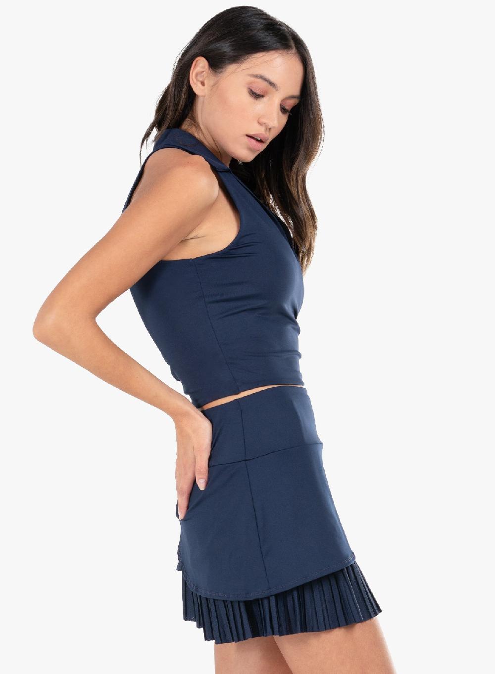 Lucky In Love Hip Fit Polo Tank
