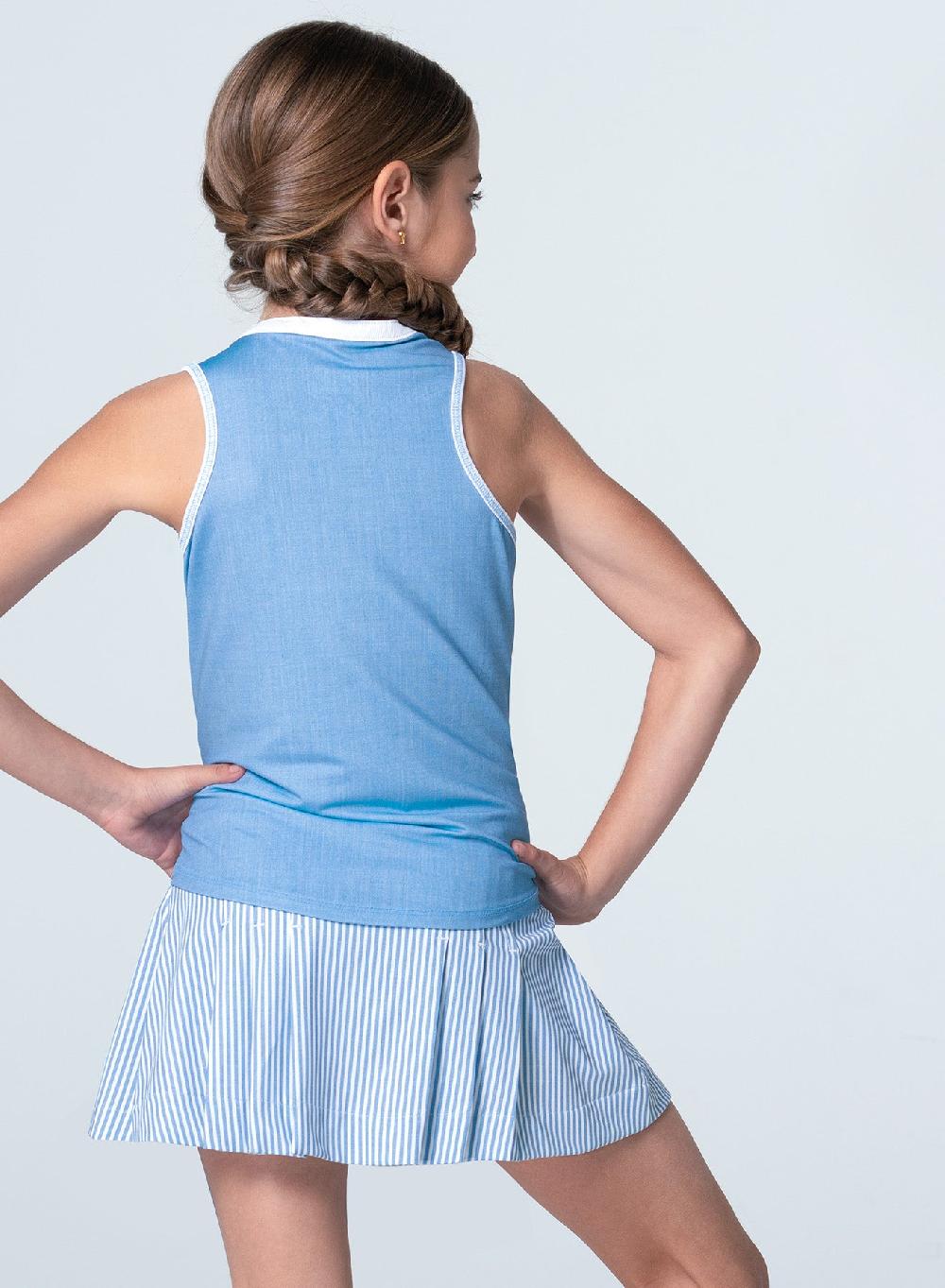 Lucky In Love Linen Play Henley Tank