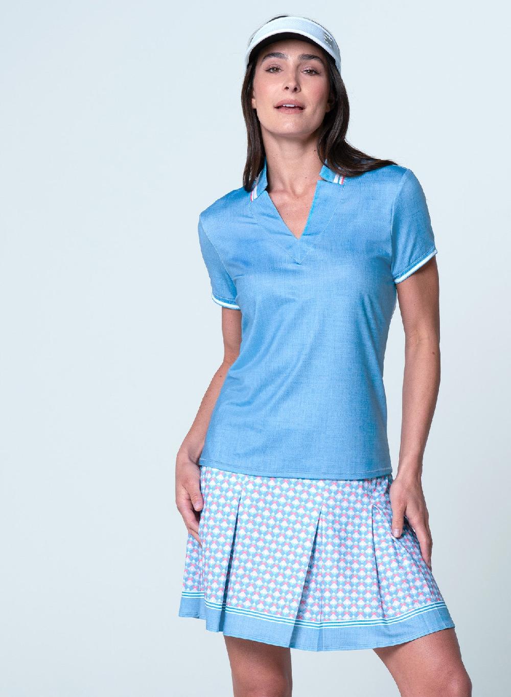 Lucky In Love Linen Play Notch Collar Short Sleeve