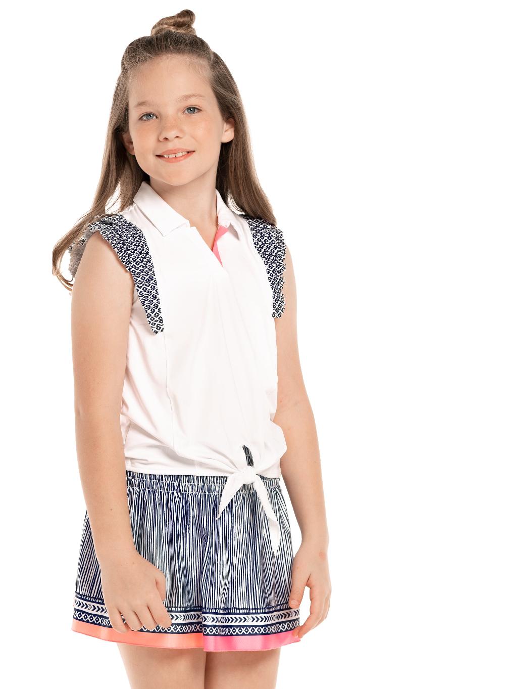 Lucky In Love Long Live Summer Smocked Skirt - Girls