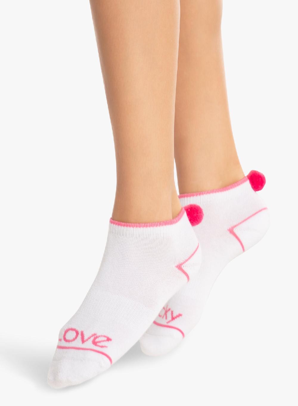 Lucky In Love Lucky Pom Low Cut Socks