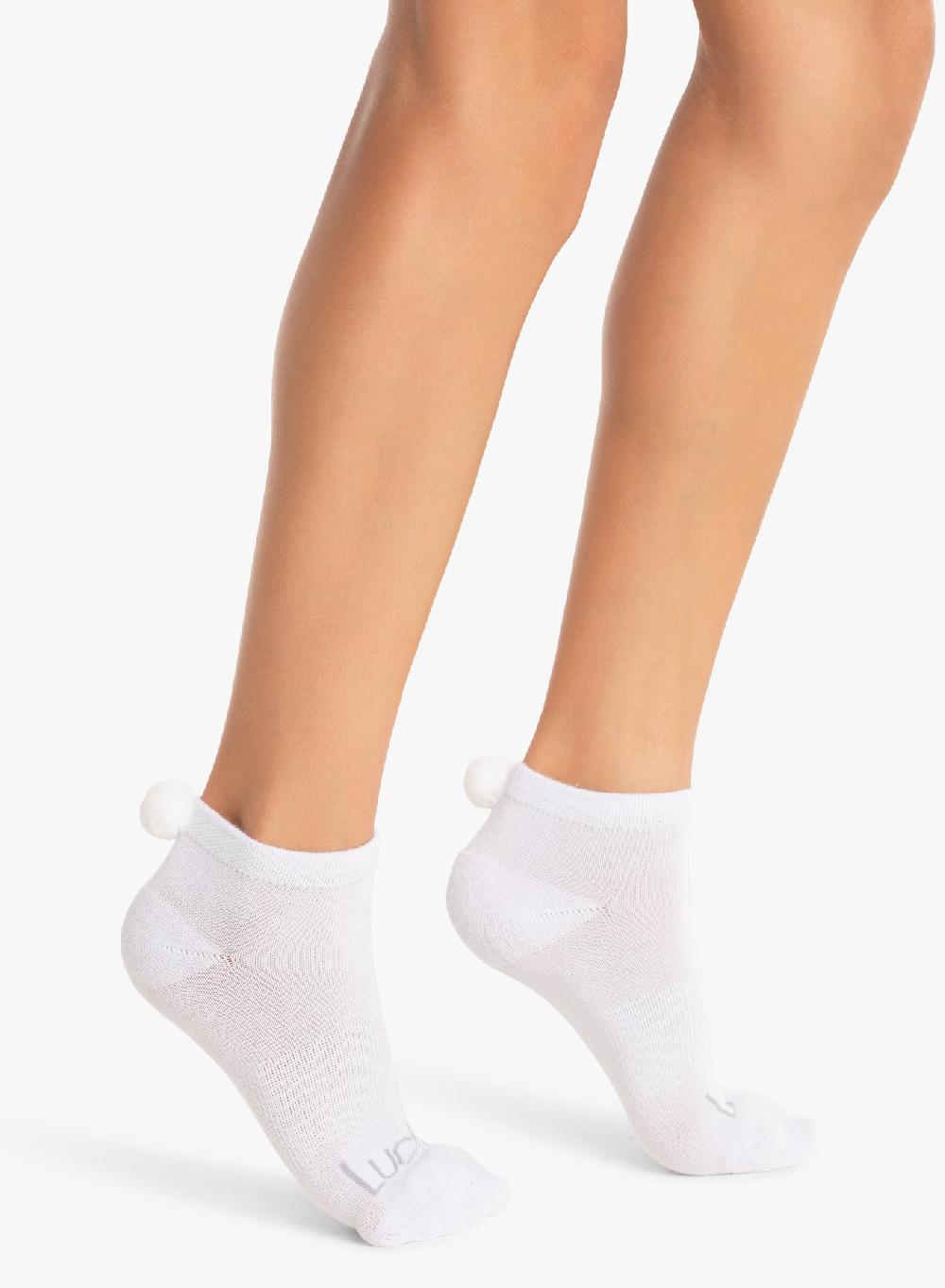 Lucky In Love Lucky Pom Low Cut Socks