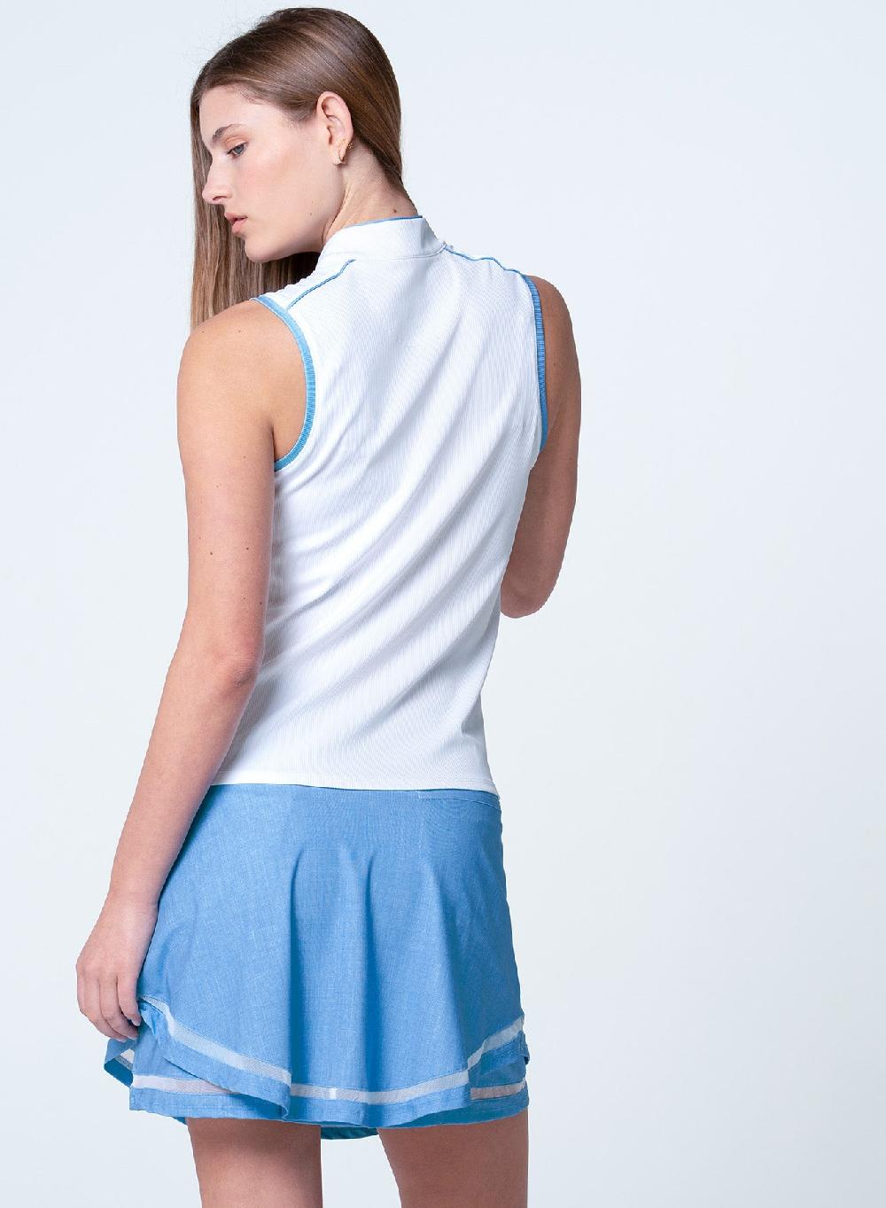 Lucky In Love Mandarin Collar Sleeveless