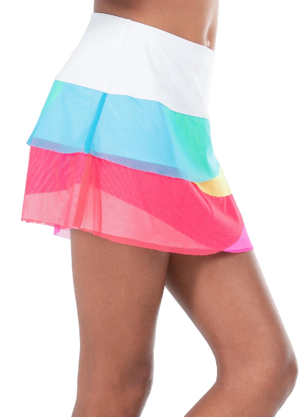 Lucky In Love Mesh Scallop Skirt - Girls