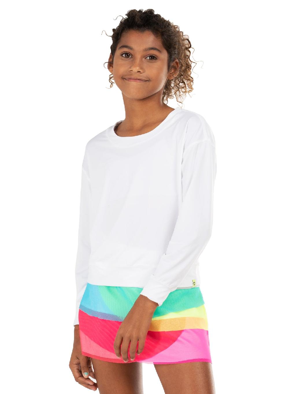 Lucky In Love Mesh Scallop Skirt - Girls