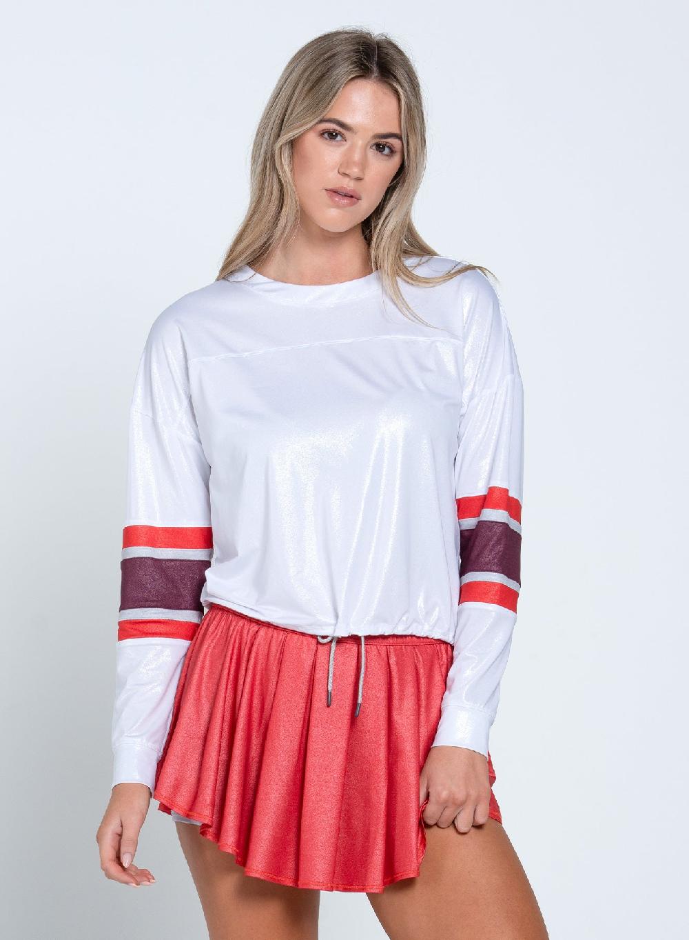 Lucky In Love Metallic Long Sleeve