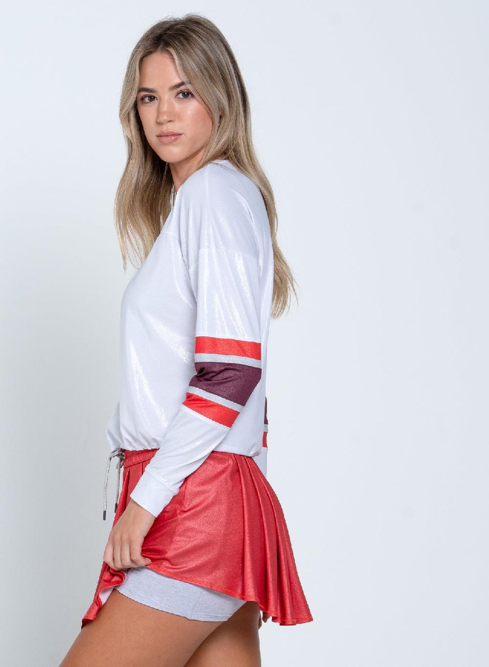 Lucky In Love Metallic Long Sleeve