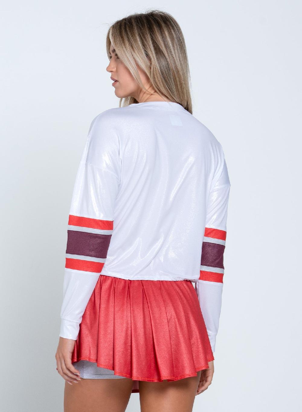 Lucky In Love Metallic Long Sleeve