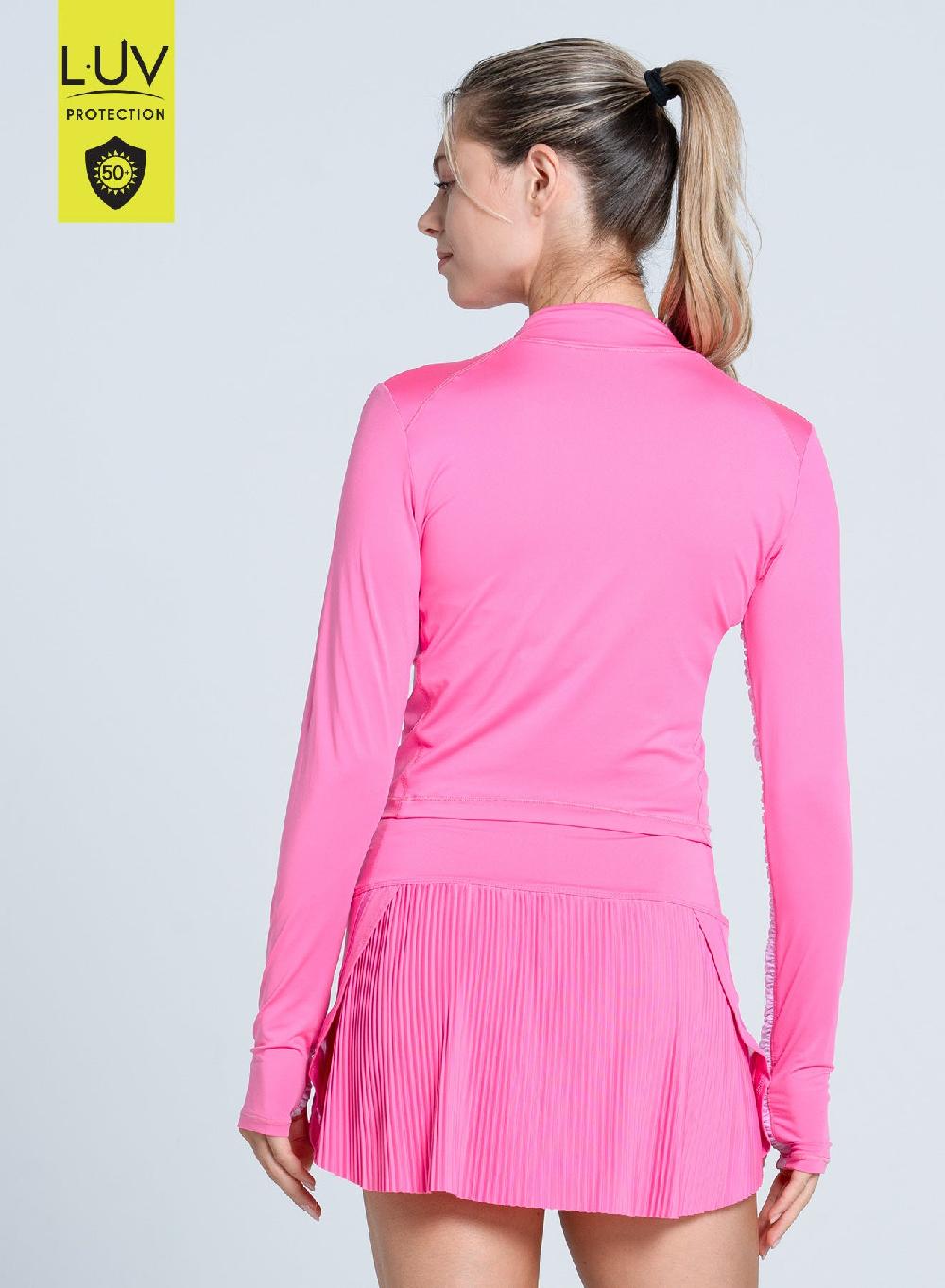 Lucky In Love Mock Neck Hip Fit Long Sleeve