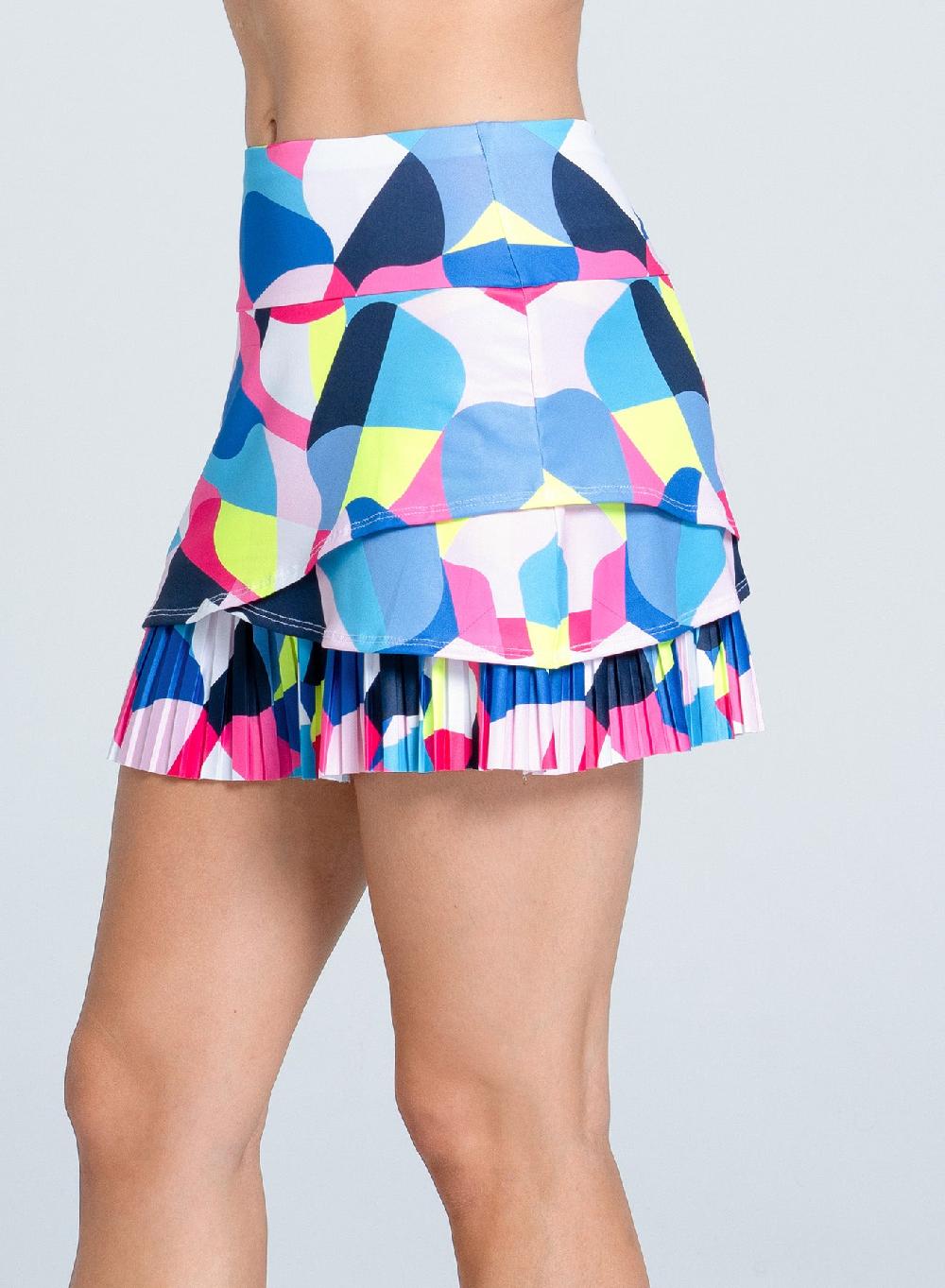 Lucky In Love Paddle Groove Pickleball Skirt-14.5"