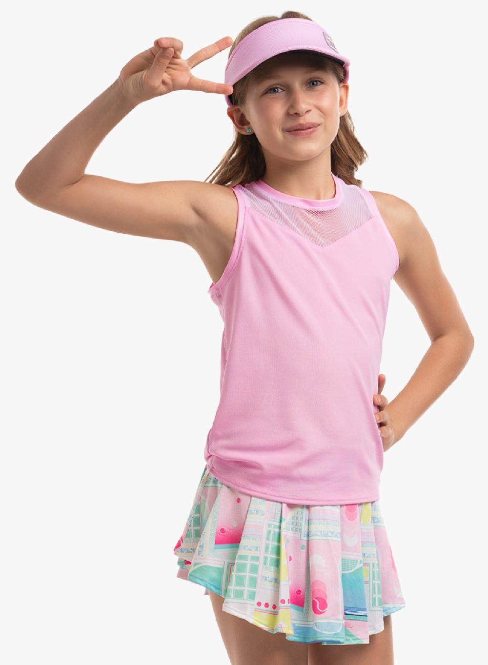 Lucky In Love Pique Dream Tie Back Tank