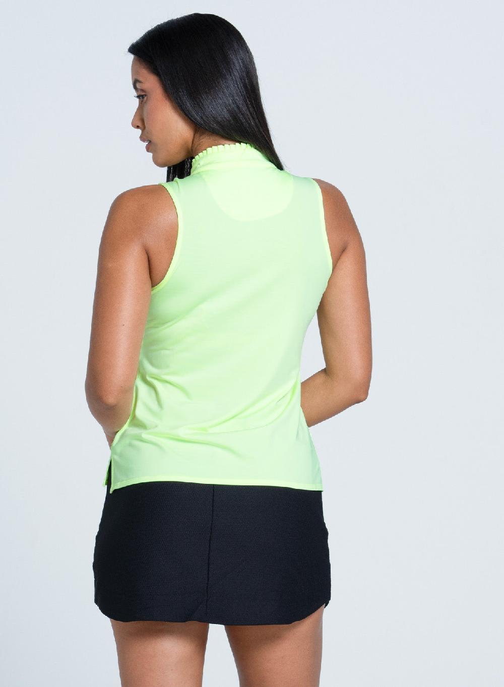 Lucky In Love Pleated Placket Sleeveless