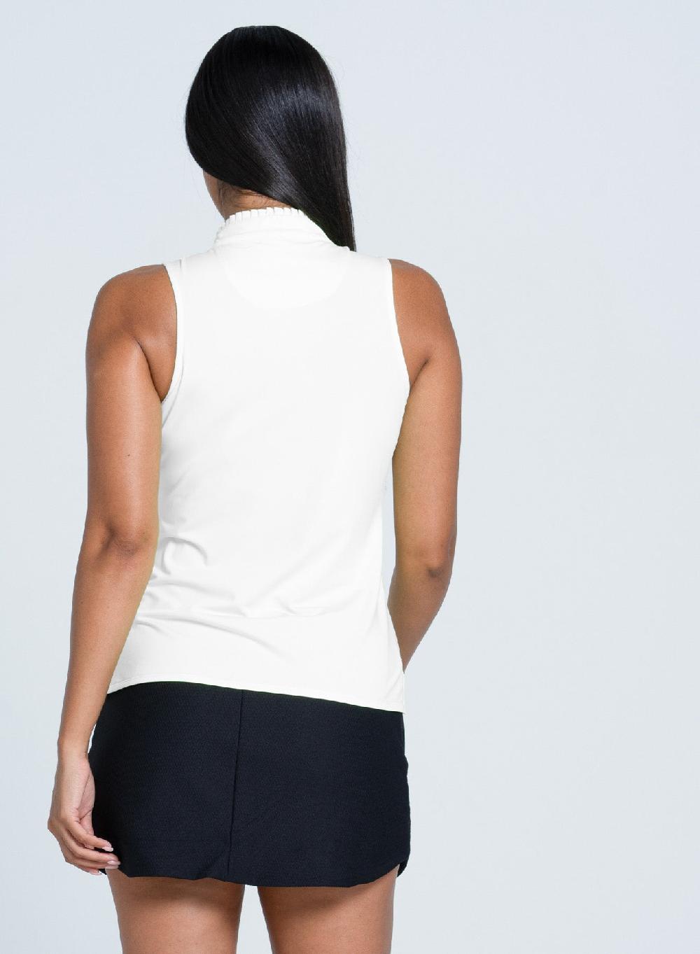 Lucky In Love Pleated Placket Sleeveless