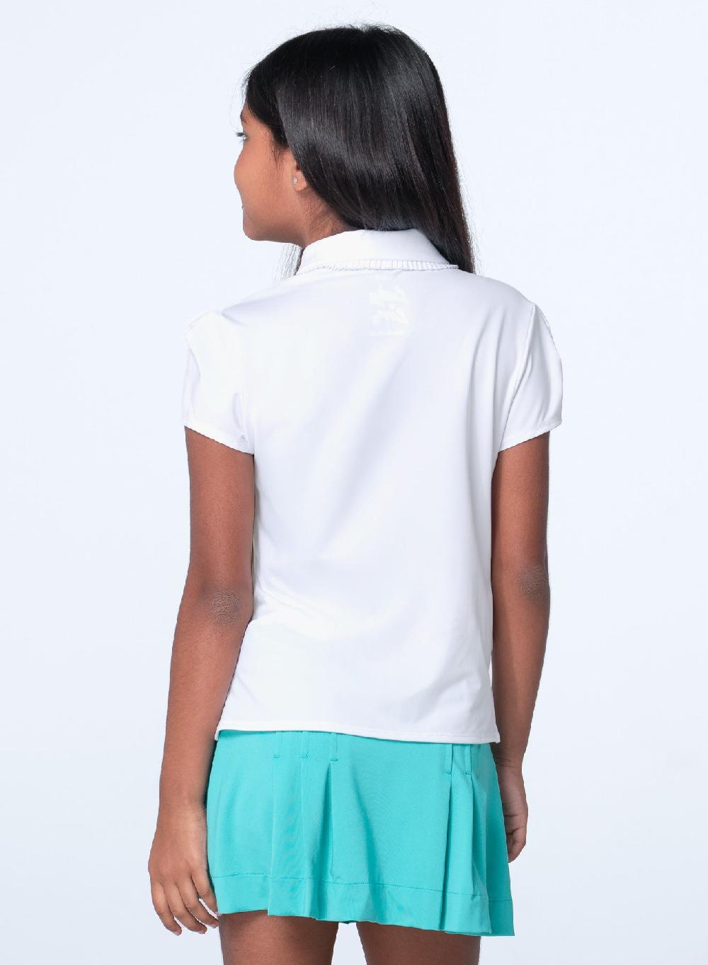 Lucky In Love Pleated Polo Short Sleeve