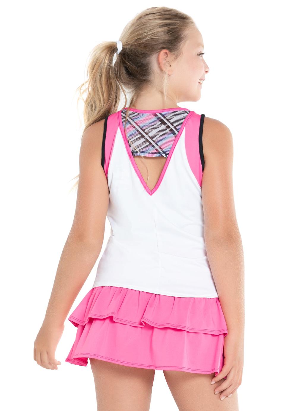 Lucky In Love Preppy Open Back Tank