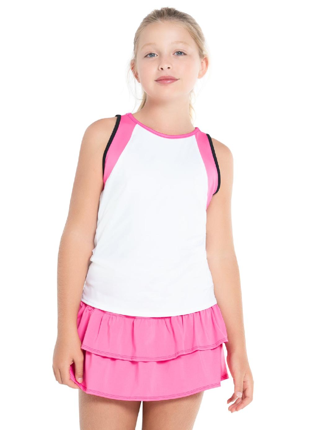 lucky in love Preppy Open Back Tank