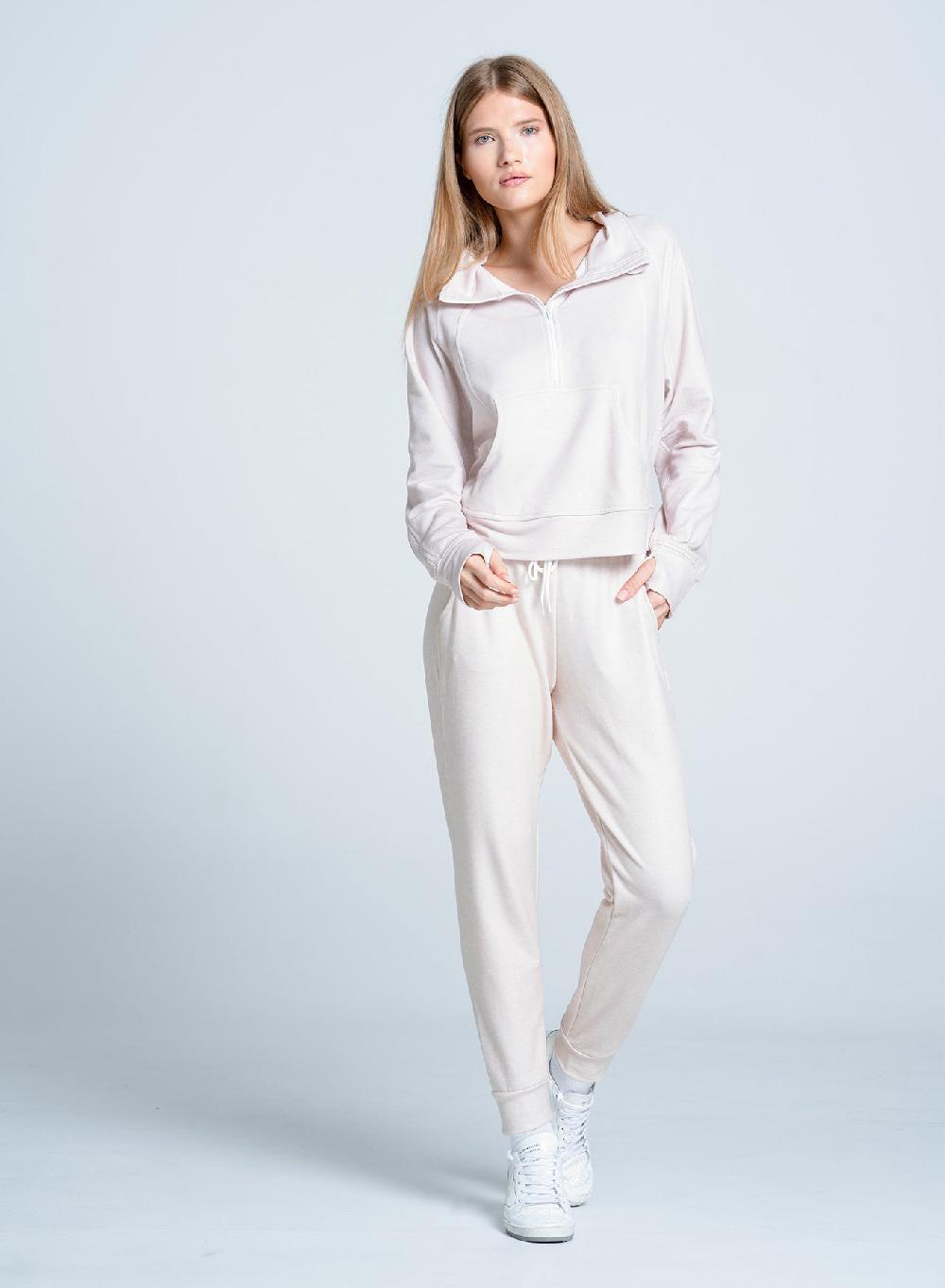 Lucky In Love Renew Heather 1/4 Zip Long Sleeve