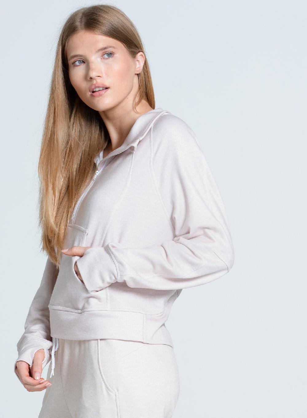 Lucky In Love Renew Heather 1/4 Zip Long Sleeve