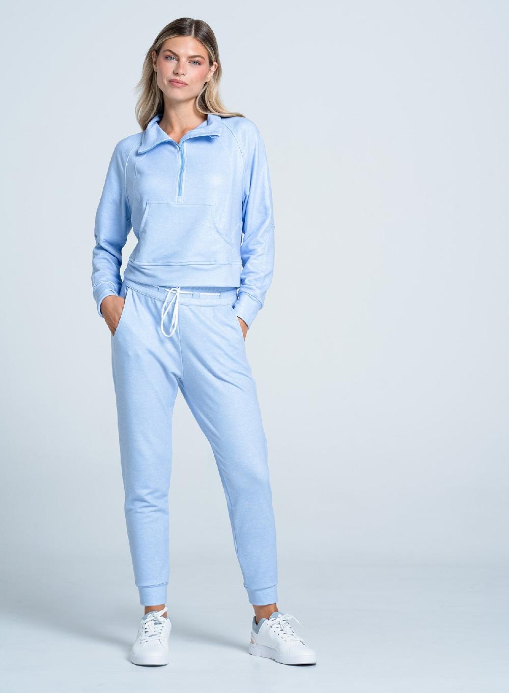 Lucky In Love Renew Heather 1/4 Zip Long Sleeve