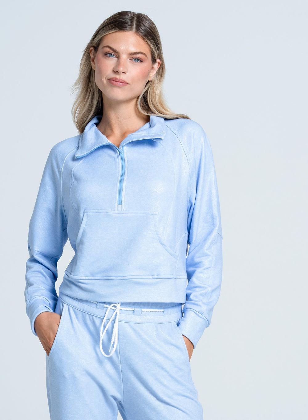 lucky in love Renew Heather 1/4 Zip Long Sleeve