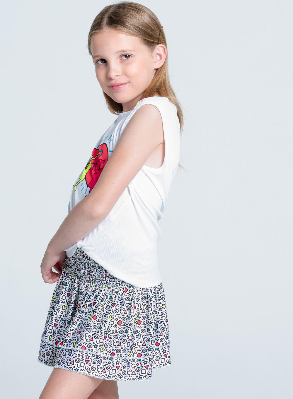 Lucky In Love Retro Doodles Tank