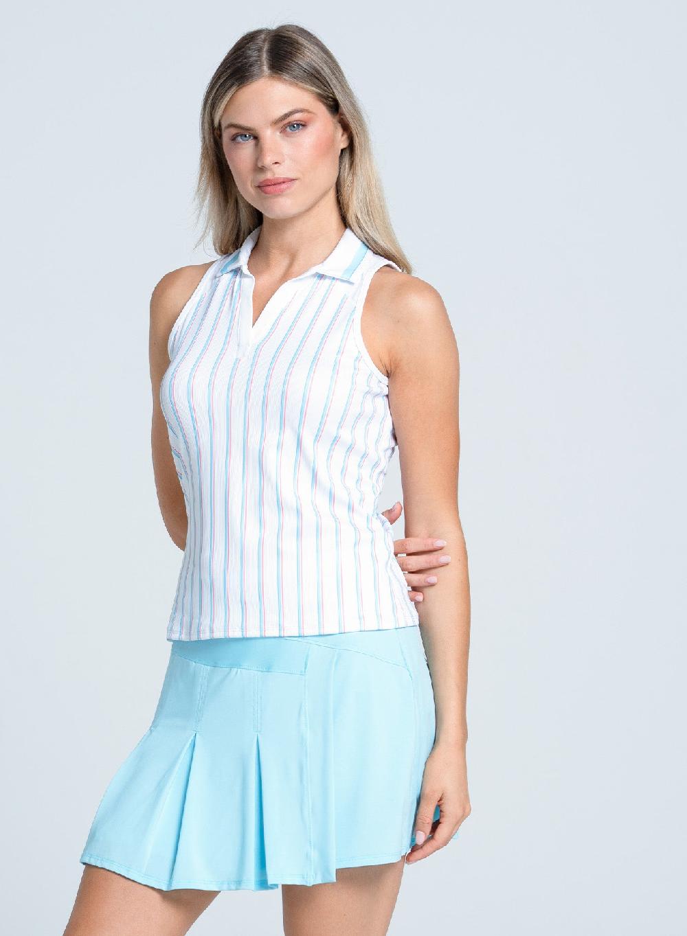 Lucky In Love Retro Stripe Polo