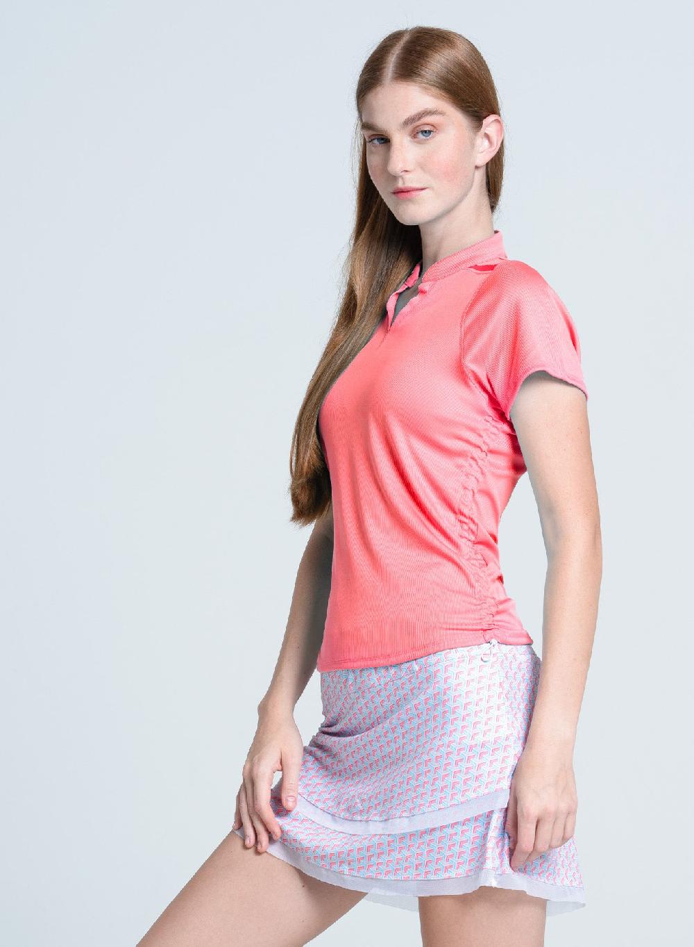 Lucky In Love Ruche Short Sleeve