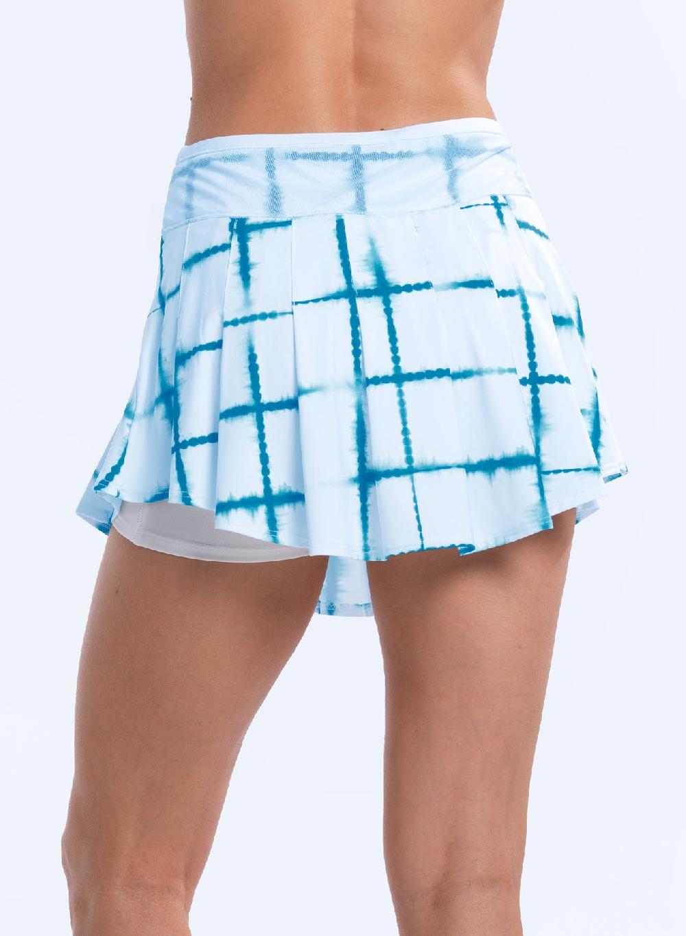 Lucky In Love Shibori Plaid Skirt