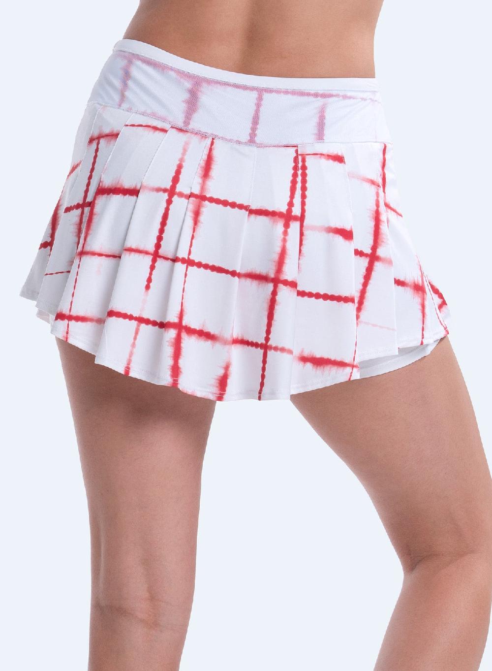 Lucky In Love Shibori Plaid Skirt