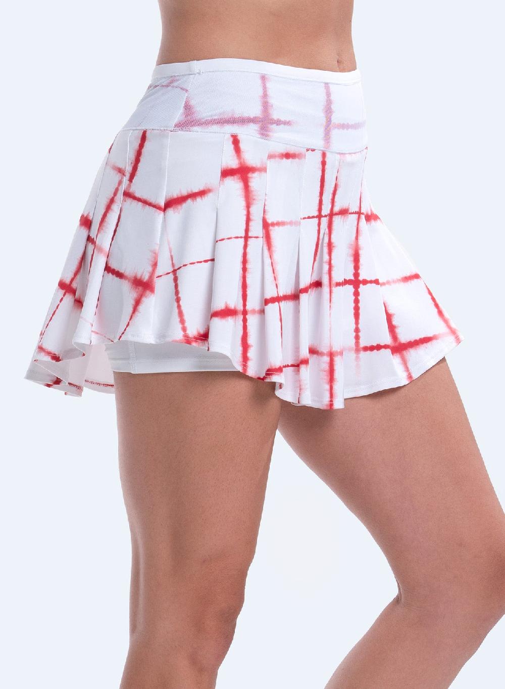 Lucky In Love Shibori Plaid Skirt