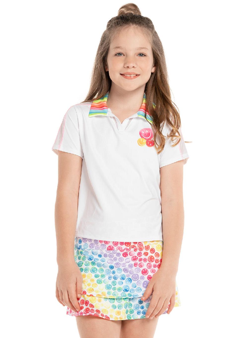 lucky in love Smile On Polo Short Sleeve