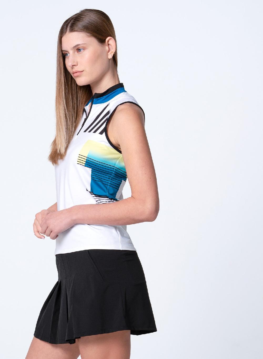 Lucky In Love Stripe It Up Zip Tank