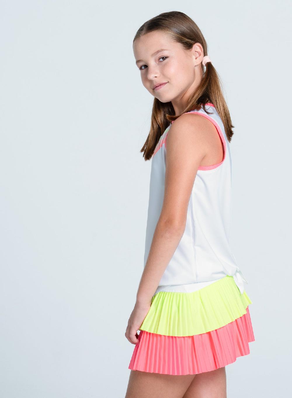 Lucky In Love Sunset Spin Tie Back Tank