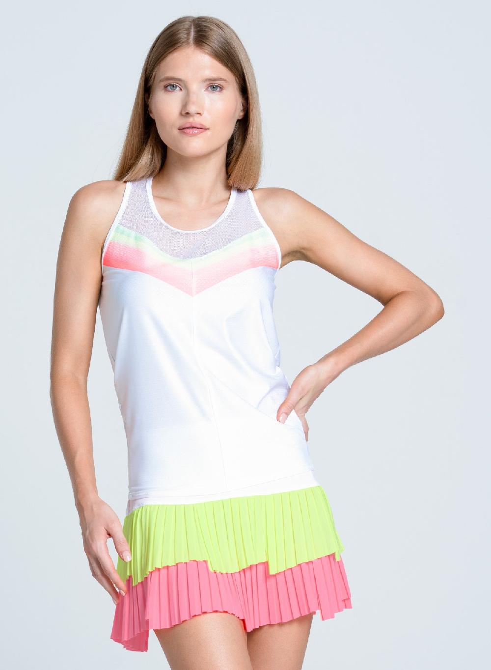 Lucky In Love Sunset Spin Tie Back Tank