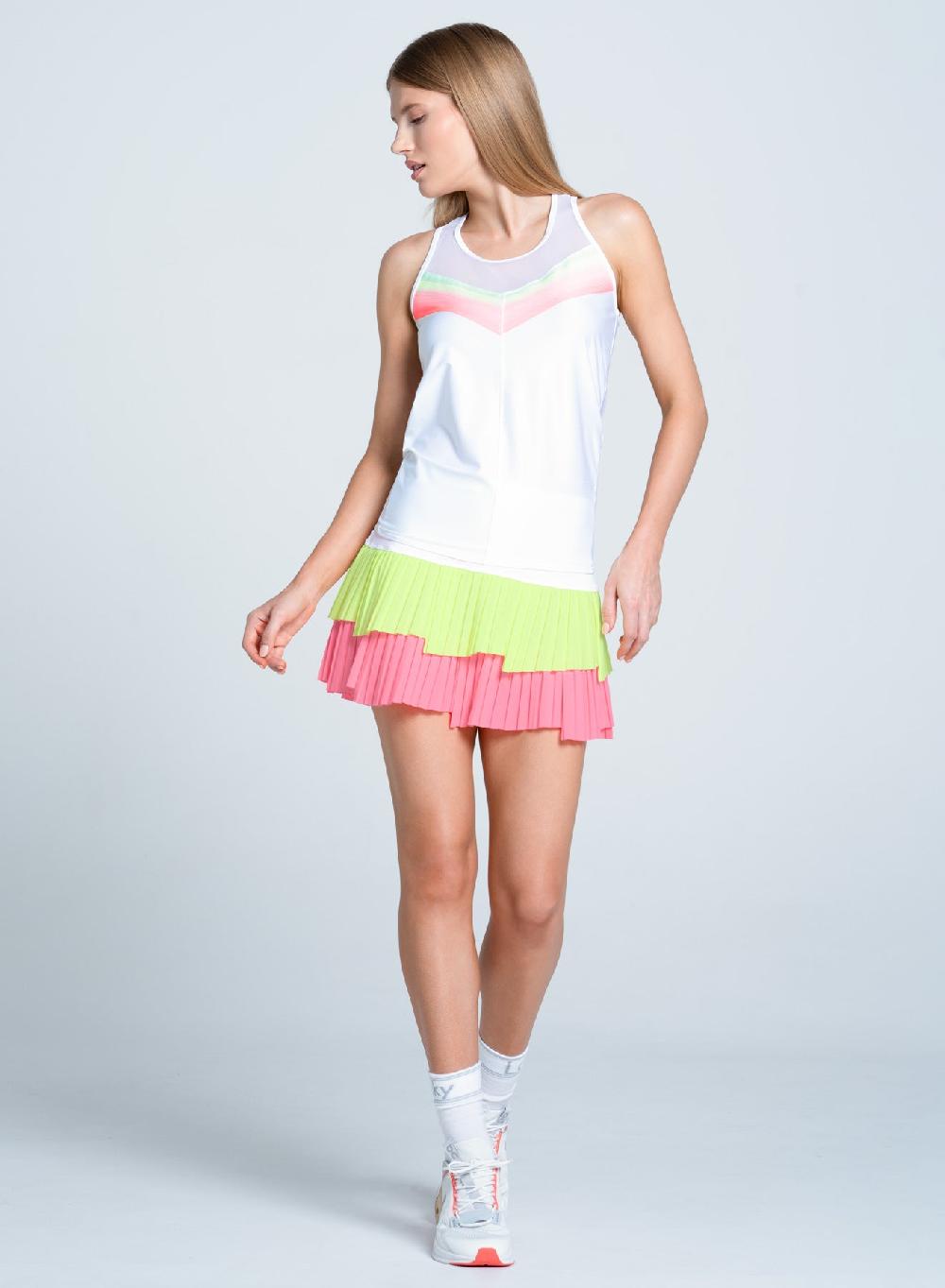 lucky in love Sunset Spin Tie Back Tank