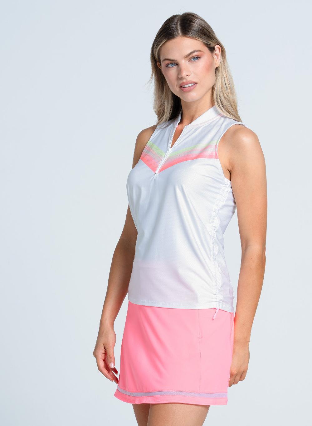 Lucky In Love Sunset Spin Zip Tank