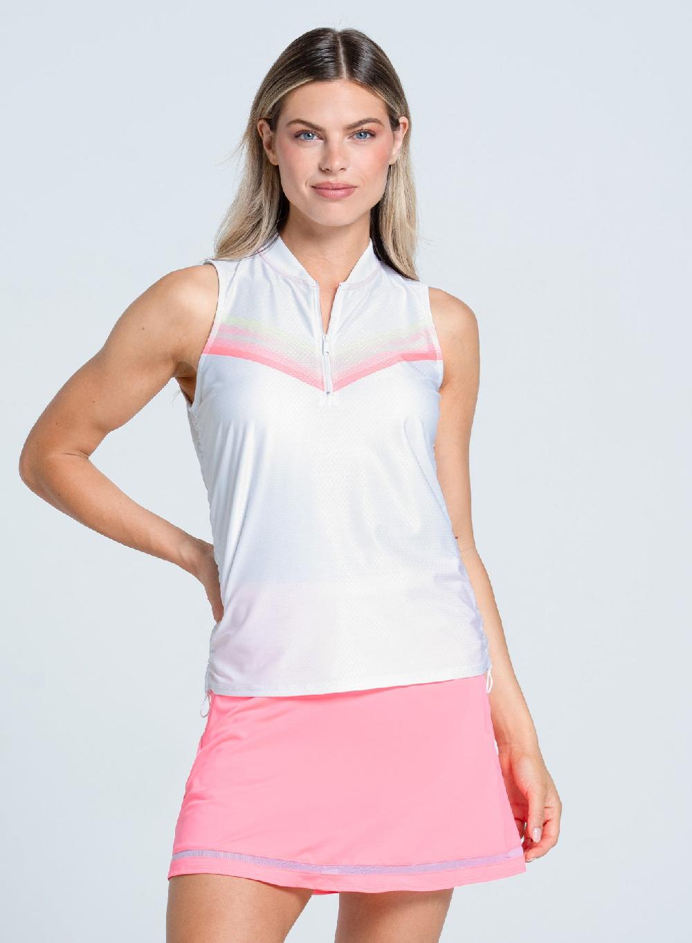 lucky in love Sunset Spin Zip Tank