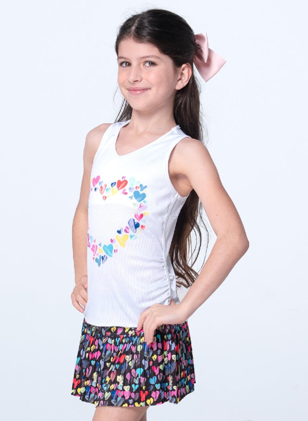 lucky in love Thumbprint Hearts Tank