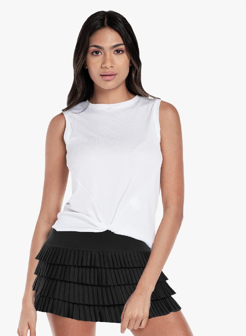 lucky in love Twist Front Tank