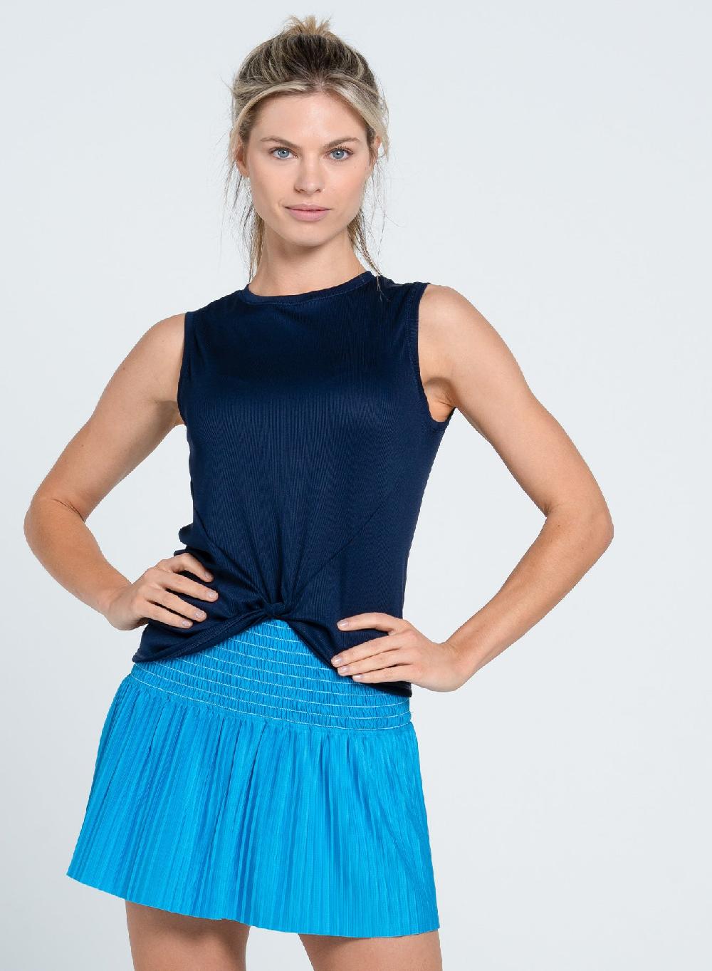 lucky in love Twist Front Tank