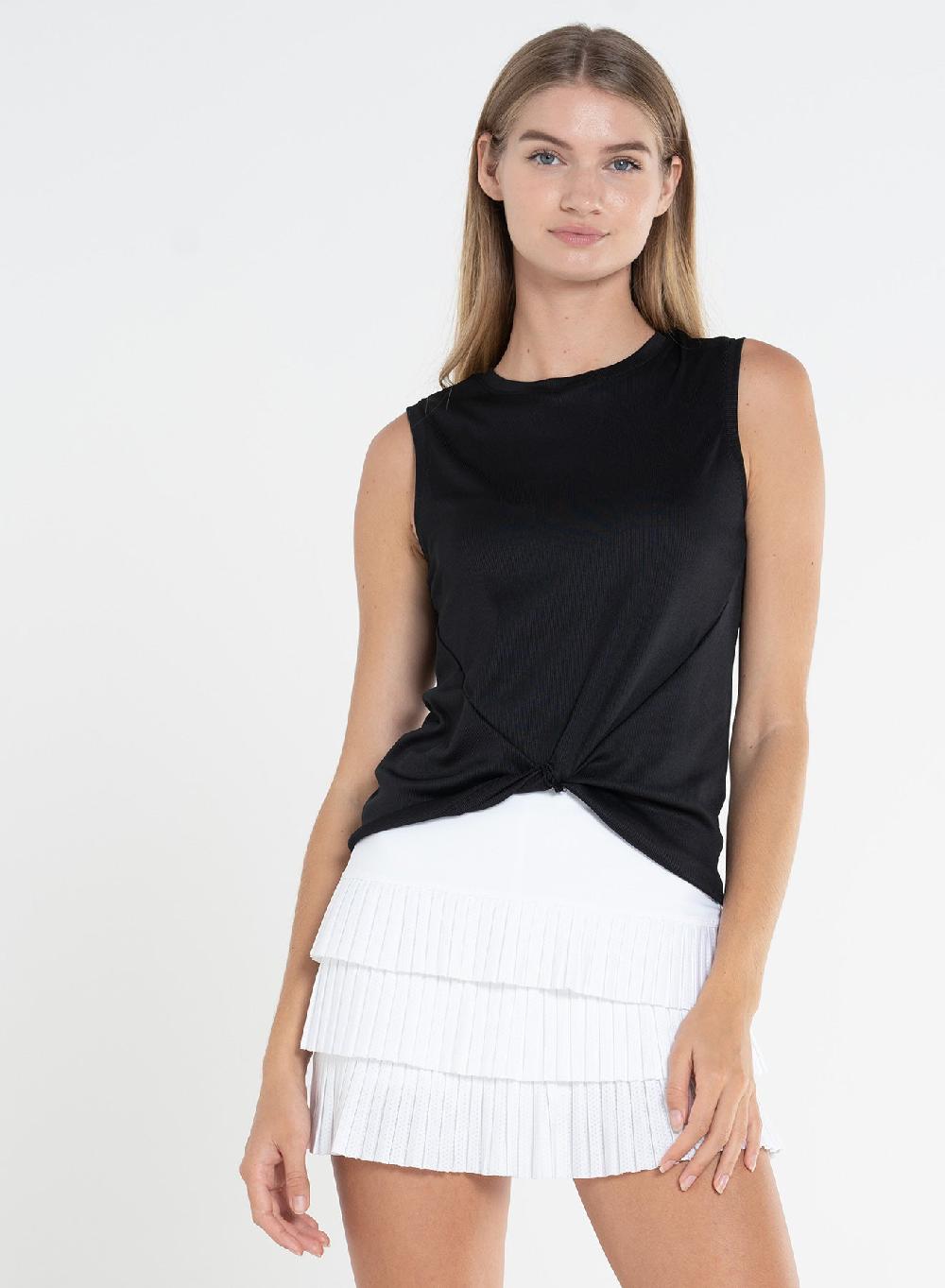 lucky in love Twist Front Tank