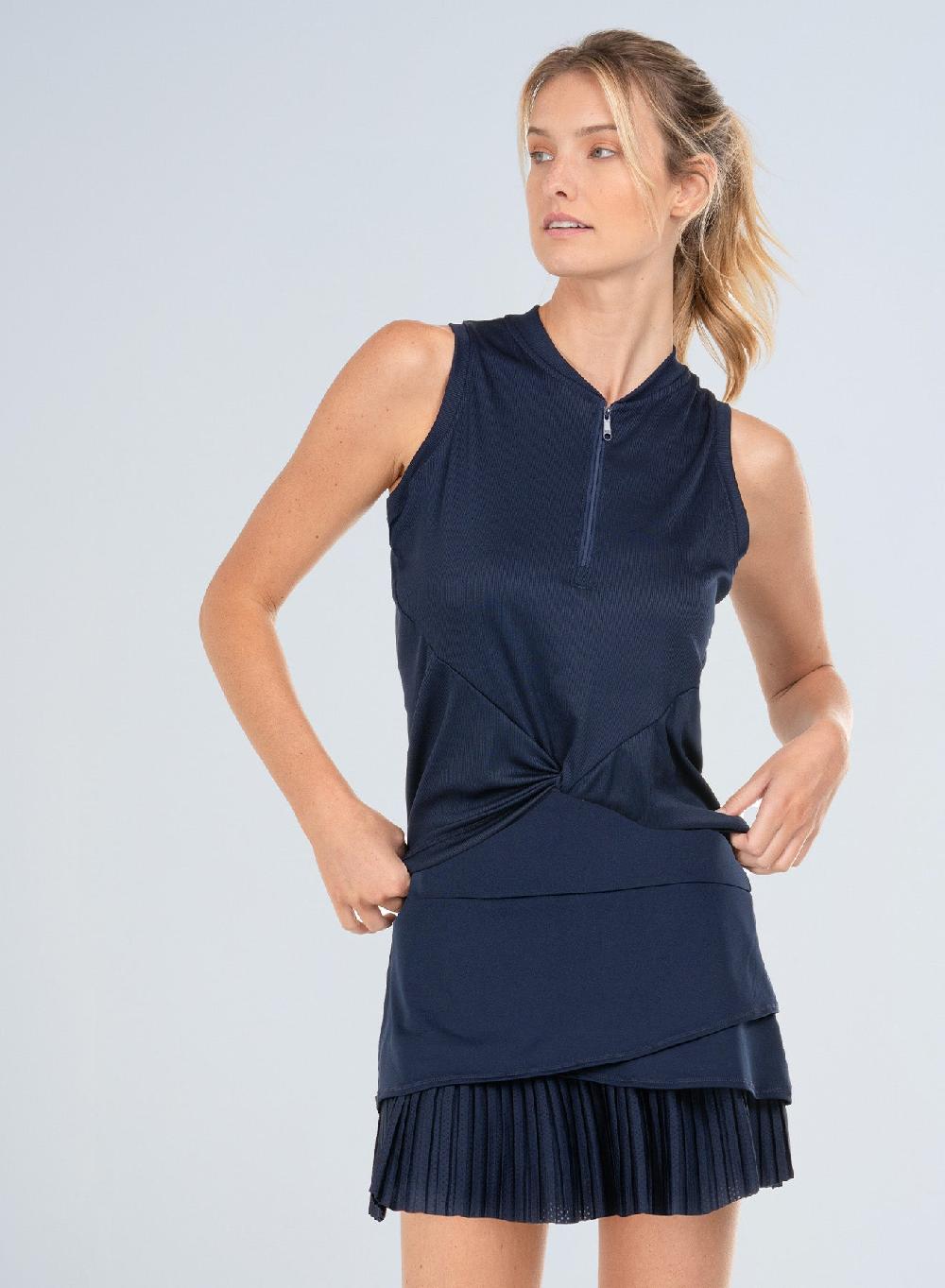 lucky in love Twist It Up Zip Tank