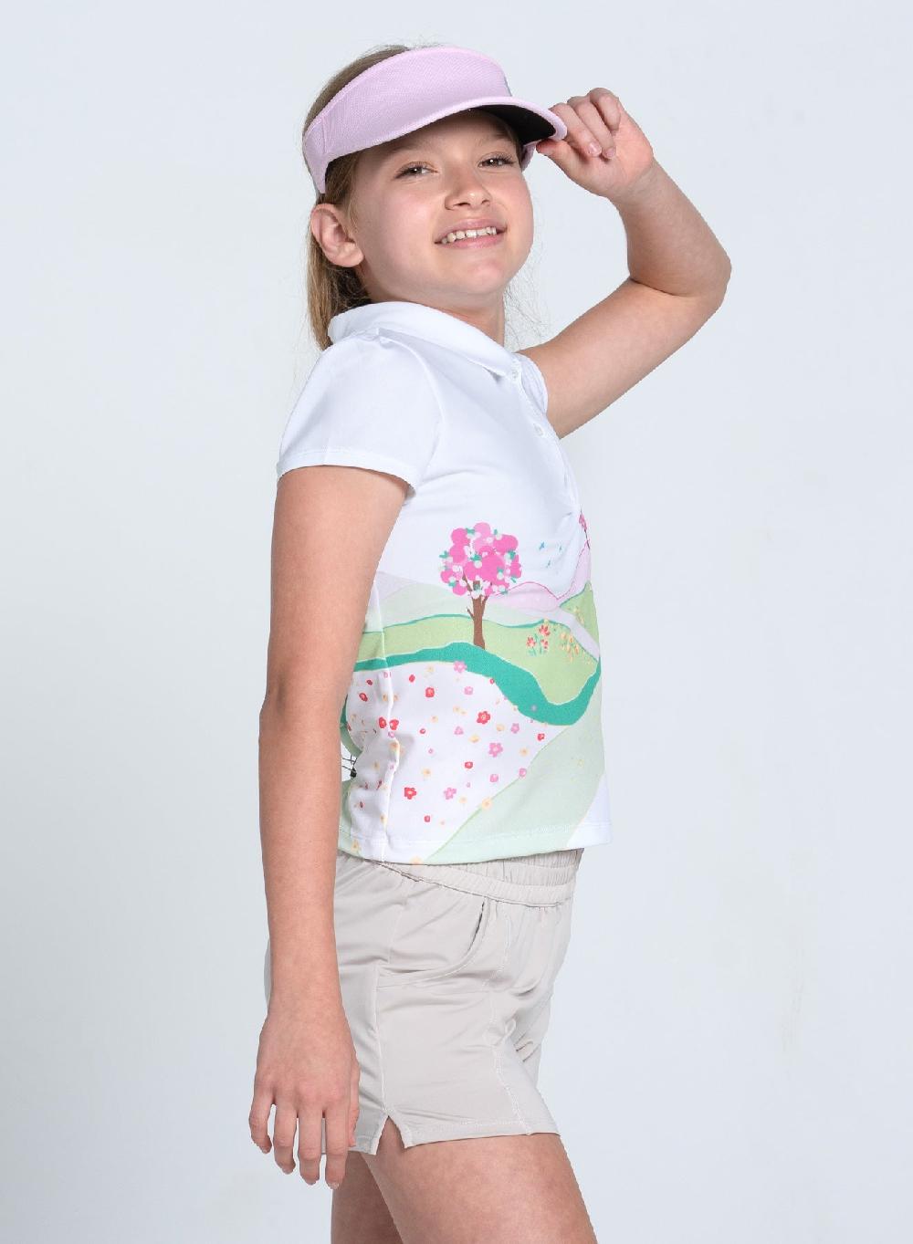 Lucky In Love Meet Me On The Green Polo Short Sleeve