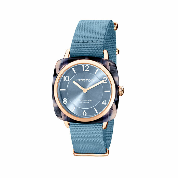 lucky one Briston Clubmaster Chic Gold Ice Blue Watch