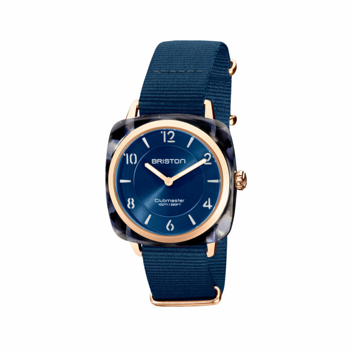 lucky one Briston Clubmaster Chic Gold Midnight Blue Watch